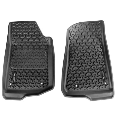 Kit de revêtement de sol Rugged Ridge noir avant/arrière 20-21 Jeep Gladiator (JT)