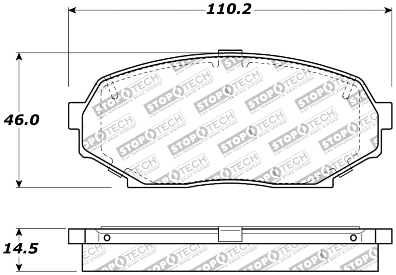 Plaquettes de frein avant StopTech Performance 90-93 Mazda Miata D525