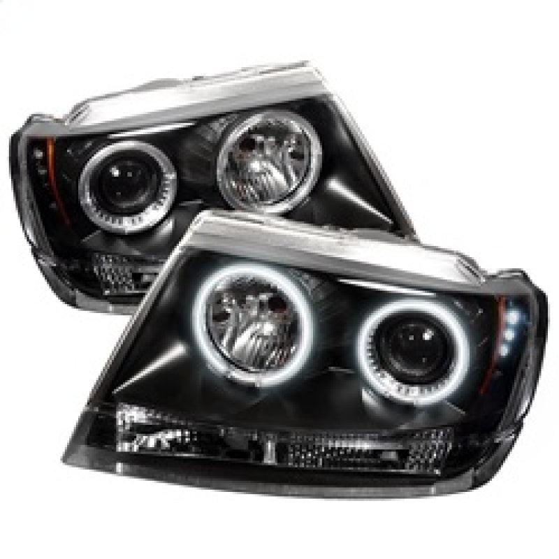 Phares de projecteur Spyder Jeep Grand Cherokee 99-04 CCFL Halo LED Blk - PRO-YD-JGC99-CCFL-BK