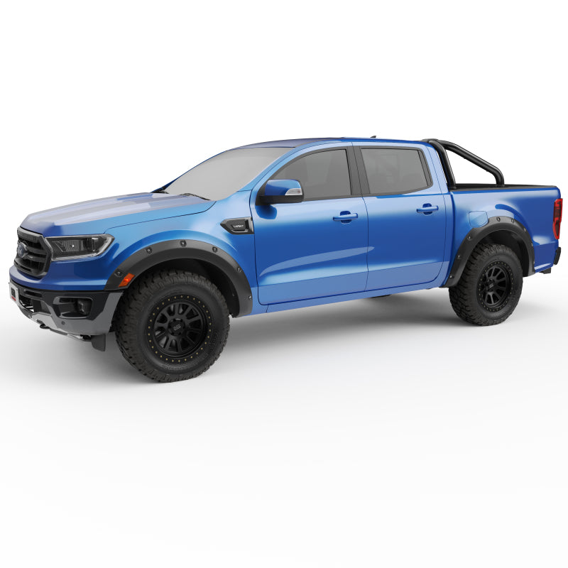 Barre de toit sport EGR 2019+ Ford Ranger avec revêtement en poudre noir série S (sans plaques latérales)