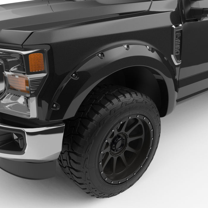 EGR 2017 Ford Super Duty Bolt-On Look Color Match Fender Flares - Set - Shadow Black