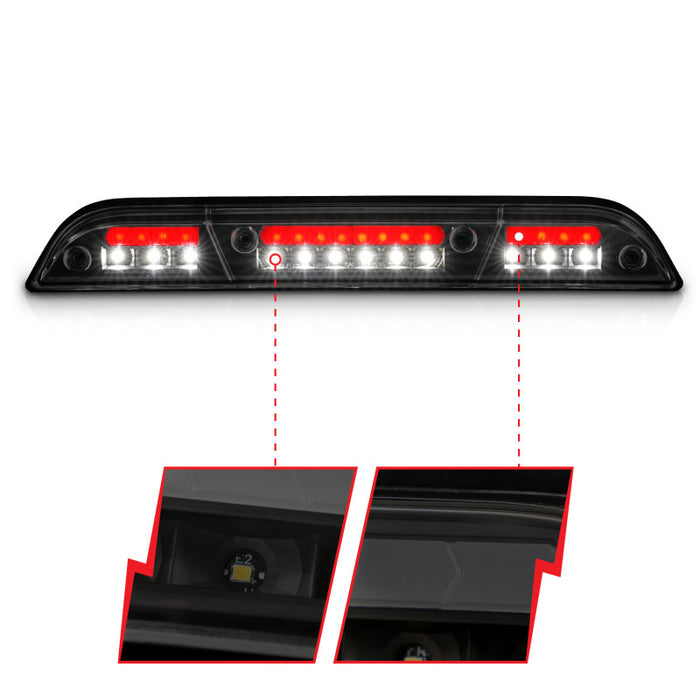 ANZO 15-20 Ford F-150 - F-450 Troisième feu stop à LED - Boîtier noir/lentille fumée