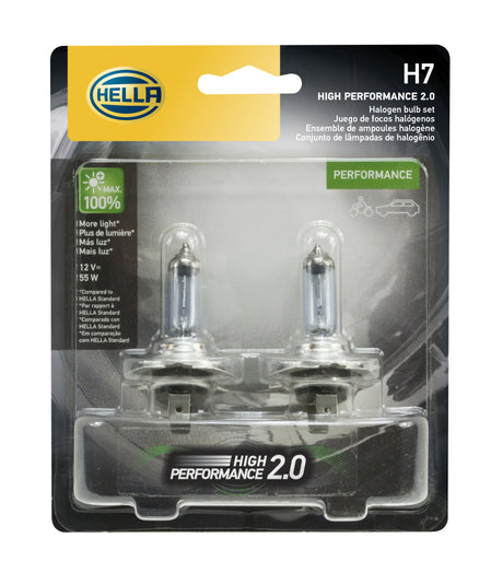 Ampoules halogènes Hella H7 12V 55W PX26D HP 2.0
