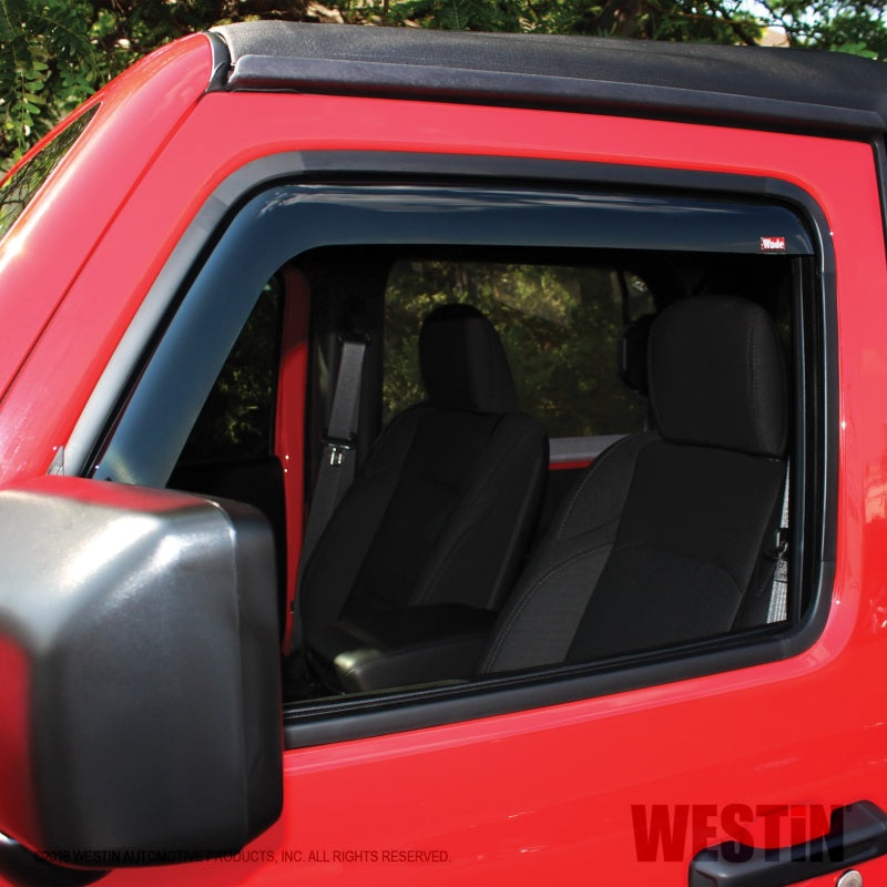 Déflecteur d'air Westin 2018-2019 Jeep Wrangler JL Wade 2 pièces - Fumé