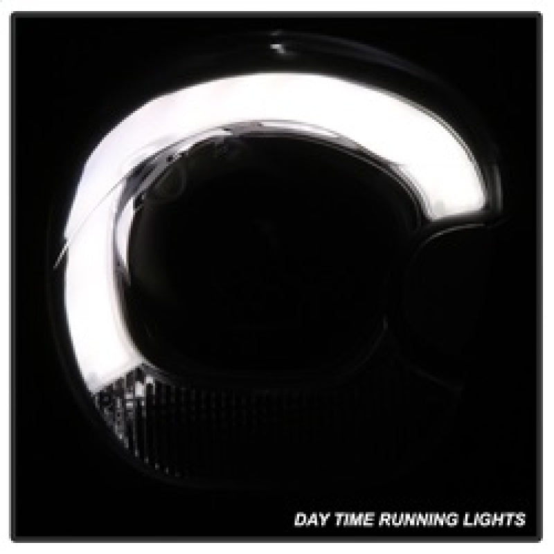 Phares Spyder Mini Cooper Countryman 11-15 - Modèle halogène uniquement - Noir PRO-YD-MCO11-DRL-BK