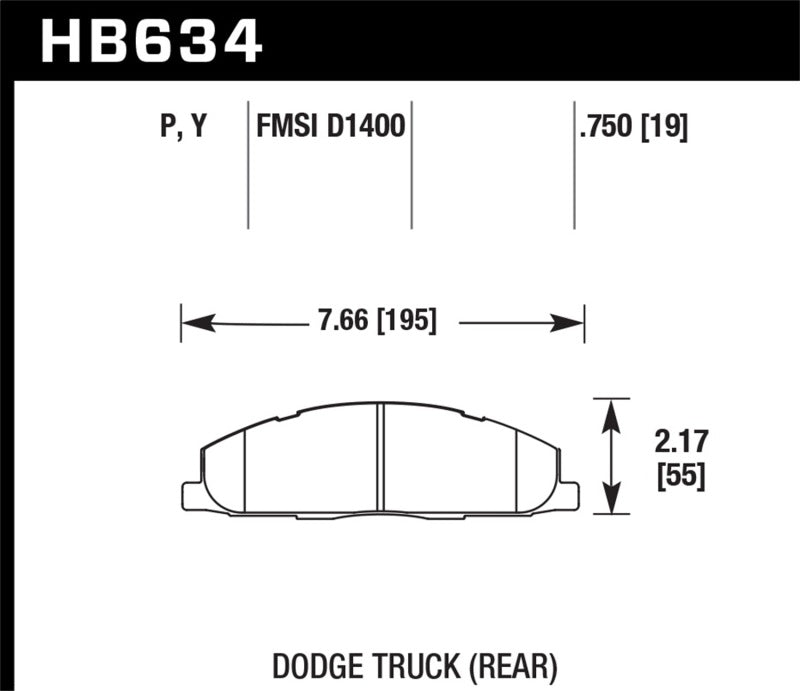 Plaquettes de frein arrière LTS Hawk 09-14 Dodge Ram 2500/3500