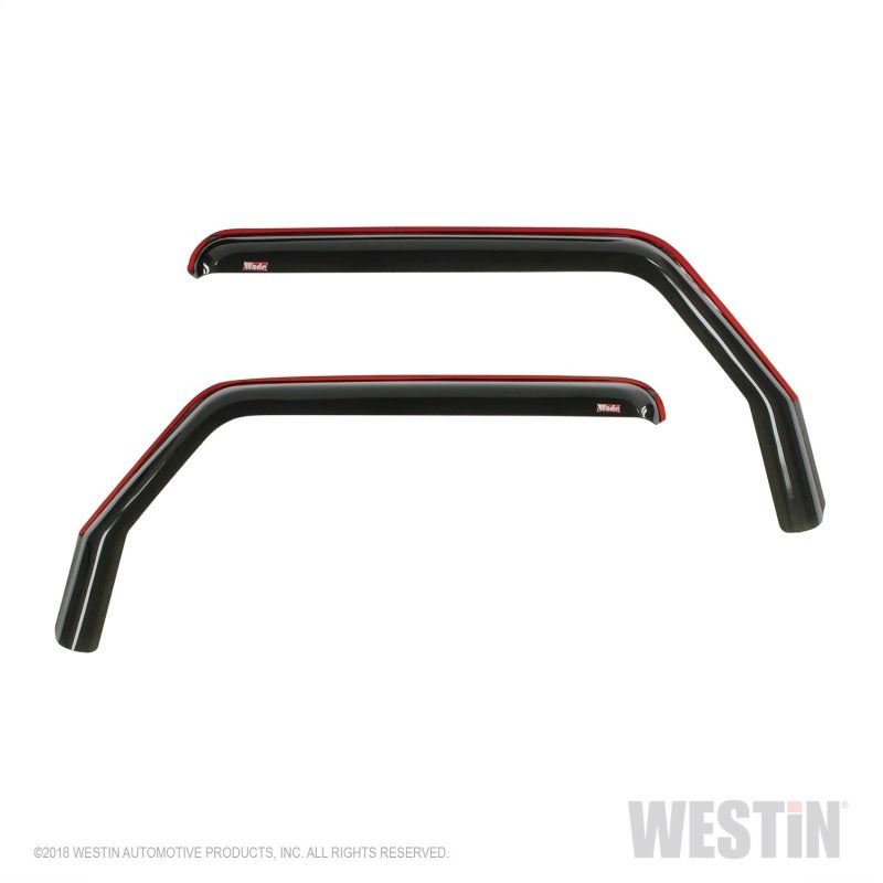 Westin 2018-2019 Jeep Wrangler JL Wade In-Channel Wind Deflector 2pc - Smoke