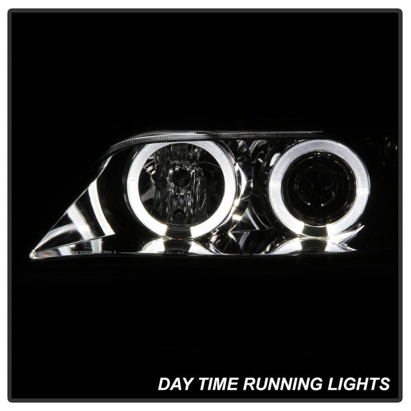 Phares de projecteur Spyder BMW Z3 96-02 LED Halo Chrome High H1 Low H1 PRO-YD-BMWZ396-HL-C
