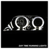Phares de projecteur Spyder BMW Z3 96-02 LED Halo Chrome High H1 Low H1 PRO-YD-BMWZ396-HL-C
