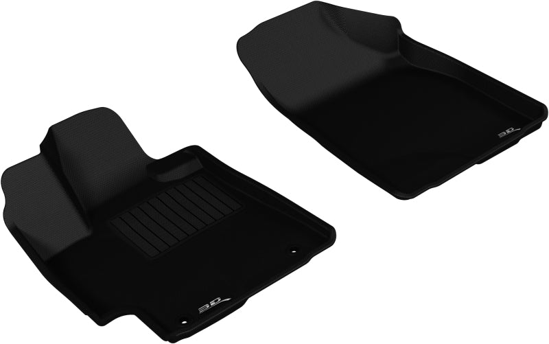 Tapis de sol 3D MAXpider 2008-2013 Toyota Highlander Gas Kagu 1ère rangée - Noir