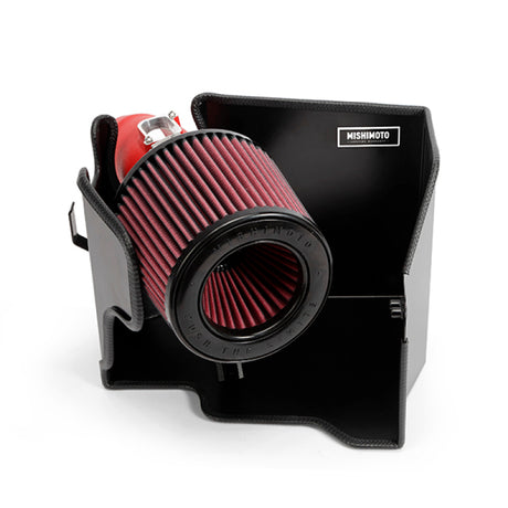Kit d'admission d'air hautes performances Mishimoto 14-16 Mini Cooper S 2.0L - Rouge froissé