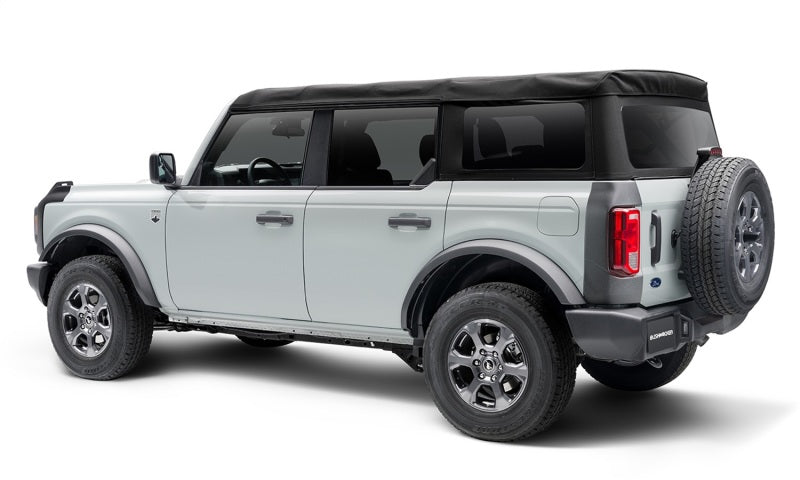 Bushwacker 21-22 Ford Bronco (2/4 portes) Trail Armor Coin arrière (2 pièces arrière) - Tex. Noir