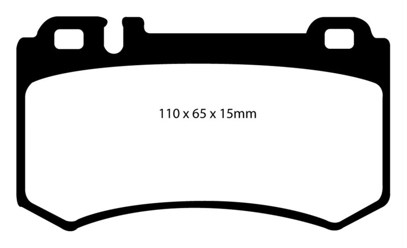 Plaquettes de frein arrière Redstuff EBC 03-06 Mercedes-Benz CL55 AMG 5.4 Supercharged