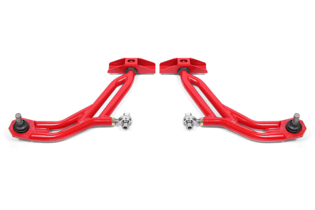 BMR 10-14 Ford Mustang Adj. Lower A-Arms Delrin/Rod End w/ 19mm STD. Ball Joint - Red BMR Suspension