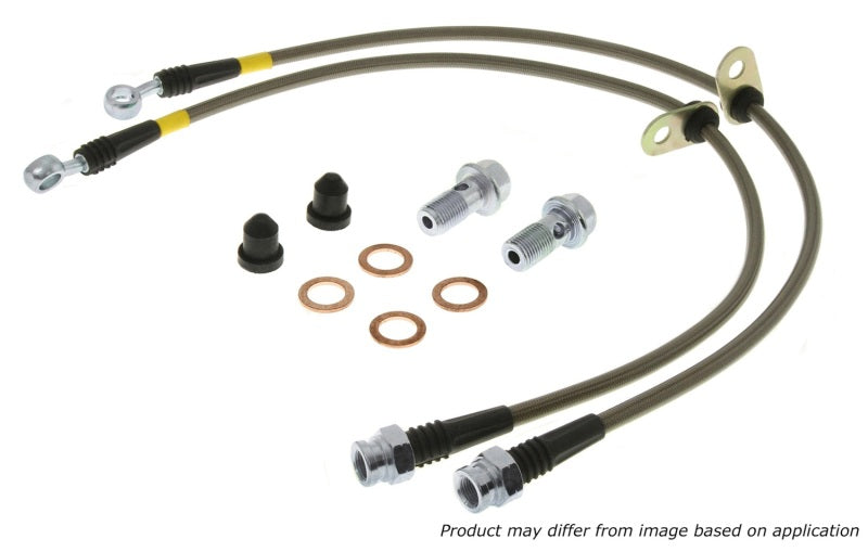 Conduites de frein avant en acier inoxydable StopTech 06-17 Lexus HS250h / Toyota RAV4