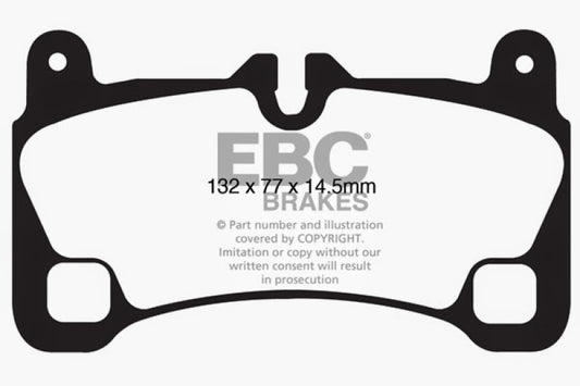 EBC 08 Porsche Cayenne 4.8 Turbo Bluestuff Rear Brake Pads