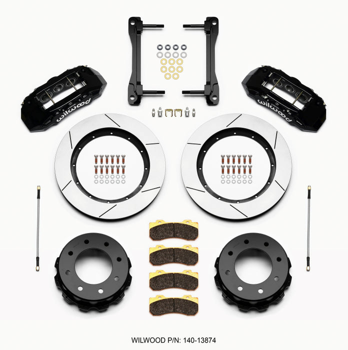 Kit de suspension arrière Wilwood TX6R 15,50 po noir 2011-2015 GM Truck/SUV 2500