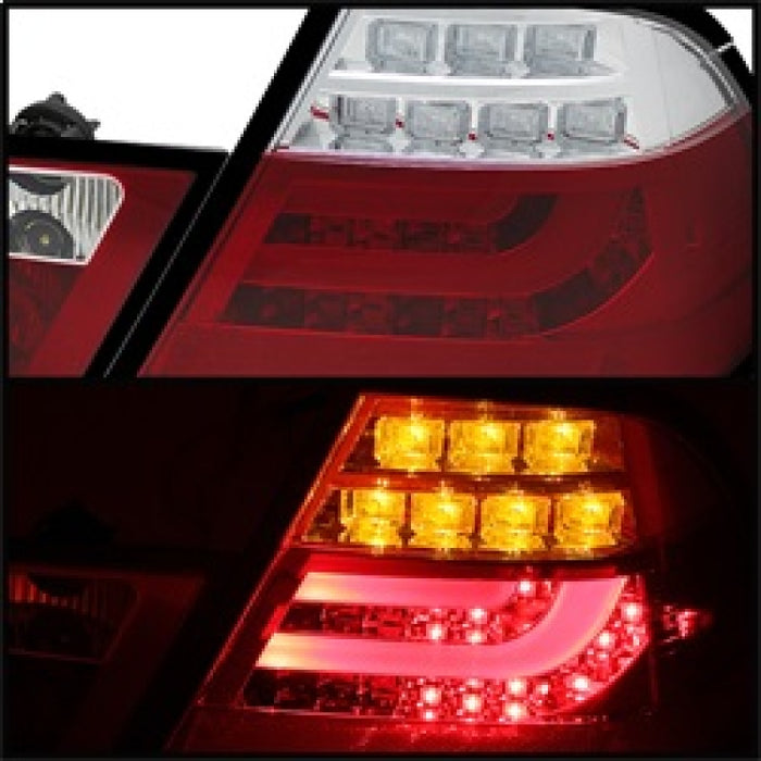 Barre lumineuse LED Spyder pour BMW E46 00-03 2 portes Coupé Feux arrière Rouge Clair ALT-YD-BE4600-LBLED-RC