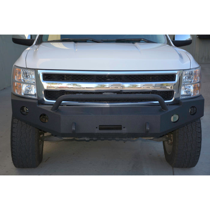 Pare-chocs avant DV8 Offroad 07-13 Chevrolet Silverado 1500 - Revêtement en poudre noir