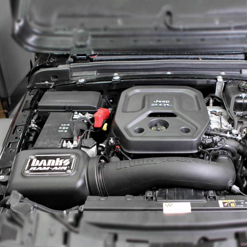 Système d'admission d'air Ram-Air pour Jeep 2.0L Turbo Wrangler (JL) 18-21 de Banks Power