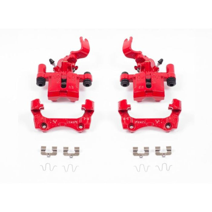 Étriers arrière rouges Power Stop 94-97 Mazda Miata avec supports - Paire