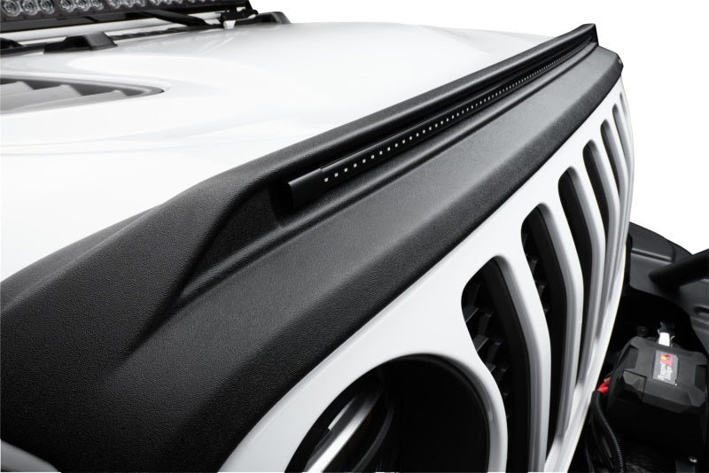 Capot de protection à profil bas AVS Aeroskin pour Jeep Wrangler (JL) 2018-2019 avec lumières - Noir