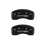 Couvre-étriers MGP 4 gravés avant et arrière i-Vtec finition rouge argent ch