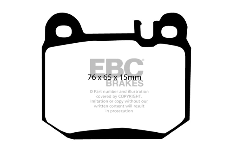 Plaquettes de frein arrière EBC 00-01 Mercedes-Benz Classe M (ML) ML430 4.3 Ultimax2