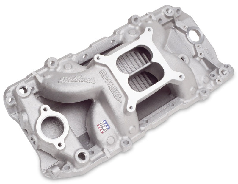 Collecteur d'air à entrefer Edelbrock B/B Chevy O-Port RPM