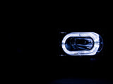 Phares en cristal ANZO 1988-1998 Chevrolet C1500 Noir avec Halo