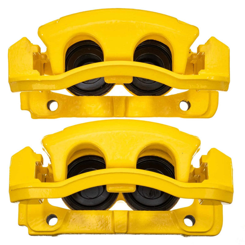 Étrier avant jaune Power Stop 06-08 Lincoln Mark LT avec support (paire)