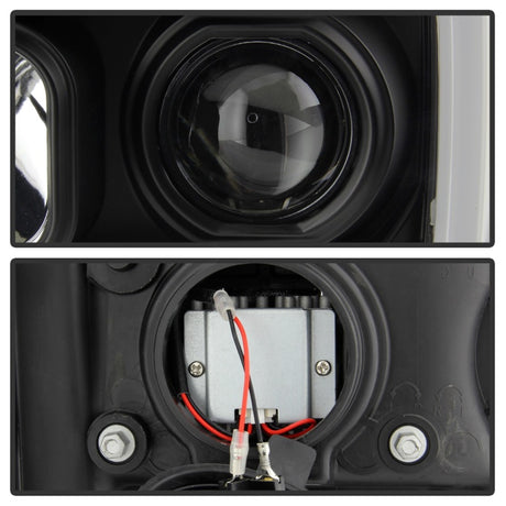 Phares à DEL Spyder GMC Sierra 1500/2500/3500 07-13 Denali 08-13 Noir PRO-YD-GS07V2PL-BK