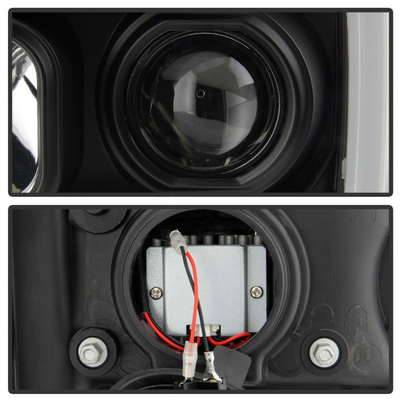 Phares à DEL Spyder GMC Sierra 1500/2500/3500 07-13 Denali 08-13 Noir PRO-YD-GS07V2PL-BK