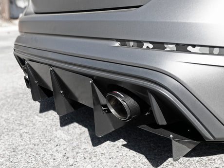 Système d'échappement Cat-Back aFe Takeda 3 pouces 304 SS avec embouts en fibre de carbone 16-18 Ford Focus RS I4-2.3L (t)