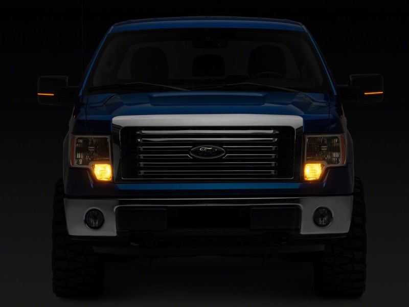 Clignotants LED séquentiels montés sur rétroviseur Raxiom 09-14 Ford F-150 Axial Series - Fumé