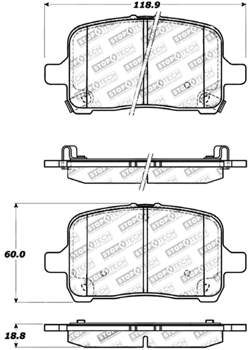 Plaquettes de frein StopTech Performance