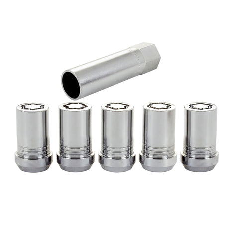 Jeu d'écrous de blocage de roue McGard - 5 pk. (régulateur de siège conique) M14X1,5 / 22 mm Hex / 1,648 po OAL - Chrome