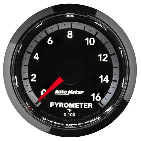 Jauge électronique Autometer Gen4 Dodge Factory Match 52,4 mm à balayage complet 0-1600 degrés F EGT/pyromètre