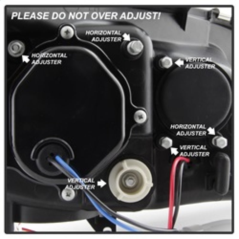 Phares de projecteur Spyder Subaru WRX 08-09 - Modèle HID uniquement - Noir PRO-YD-SWRX08-HID-LBDRL-BK