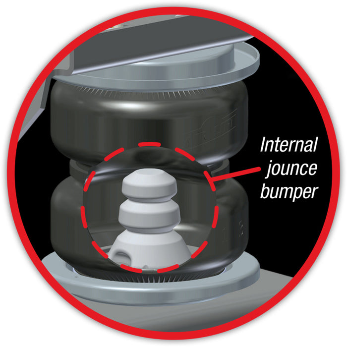 Ressort pneumatique de rechange pour élévateur pneumatique - Loadlifter 5000 Ultimate Type à soufflet avec amortisseur de rebond interne