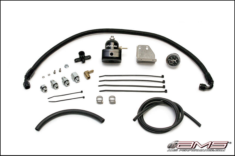 Kit régulateur de pression de carburant AMS Performance 08-15 Mitsubishi EVO X - Noir