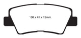 EBC 09-11 Hyundai Azera 3.3 Yellowstuff Rear Brake Pads