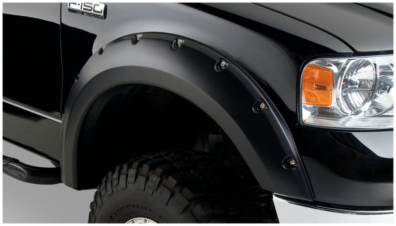 Élargisseurs de benne Bushwacker 04-08 Ford F-150 Styleside Pocket Style 4 pièces 66,0/78,0/96,0 po - Noir