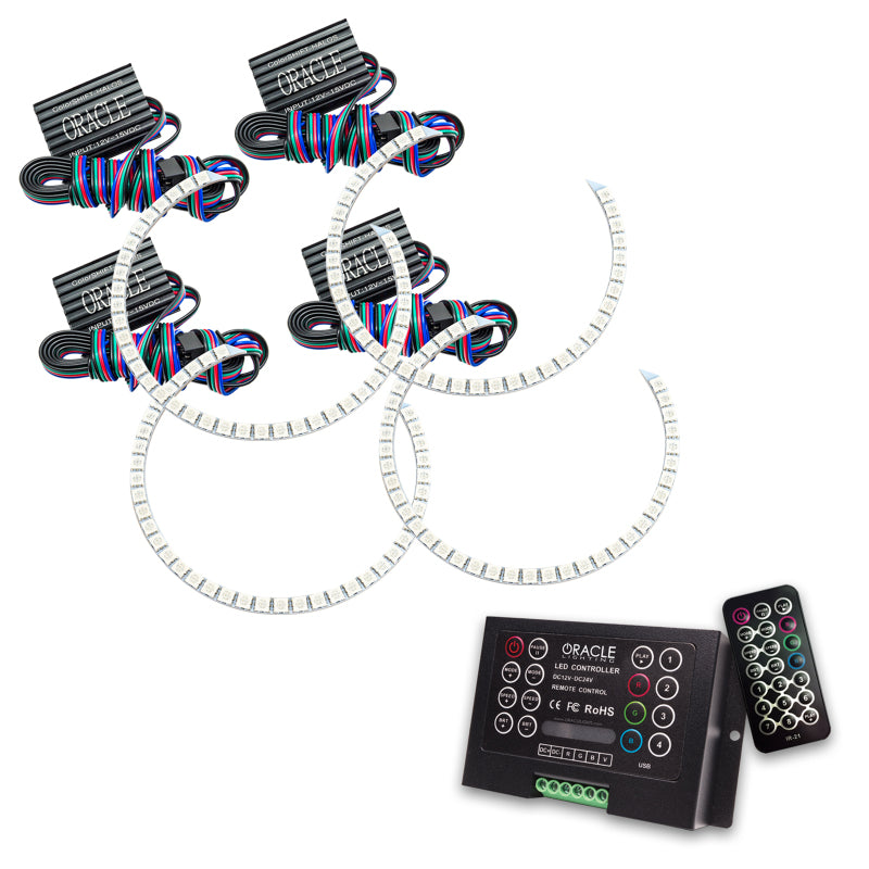 Kit de halo double Oracle Chevy Camaro Non-RS 14-15 de style rond - ColorSHIFT avec 2.0 Cntrl VOIR LA GARANTIE