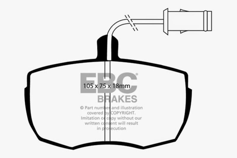 Plaquettes de frein avant EBC 87-89 Land Rover Range Rover 3.5 Ultimax2