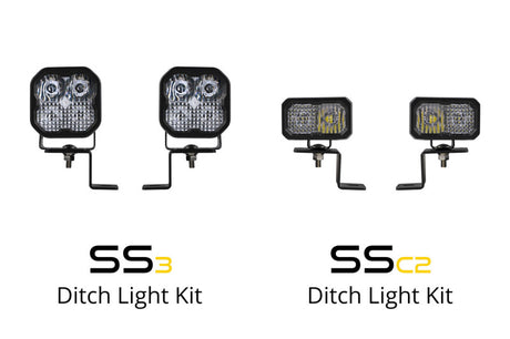 Kit de feux de fossé rétroéclairés Diode Dynamics 21-22 pour Ford F-150 SS3 Stage Series Sport - Combo blanc