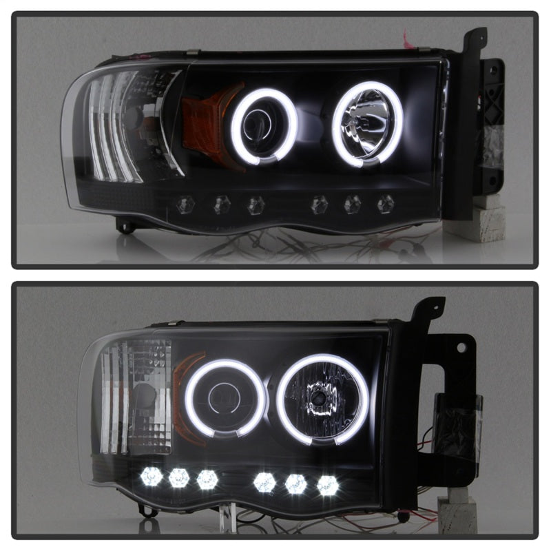 Phares de projecteur Spyder Dodge Ram 1500 02-05 03-05 CCFL Halo LED Blk PRO-YD-DR02-CCFL-BK
