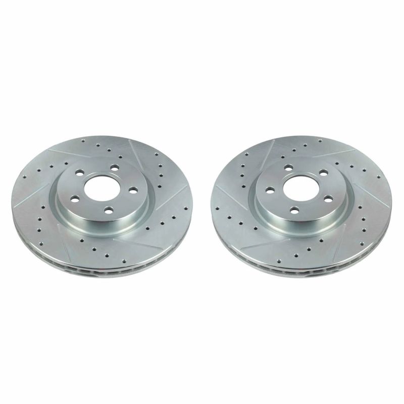 Disques de frein avant Power Stop 18-20 Ford Transit Connect Evolution percés et fendus - Paire