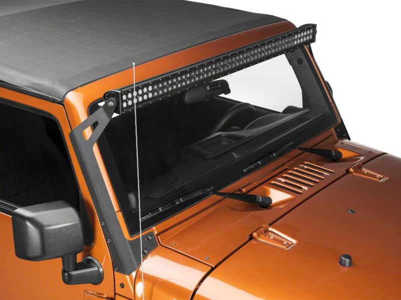 Barre lumineuse à DEL Raxiom 07-18 Jeep Wrangler JK 50 pouces pour montage sur pare-brise