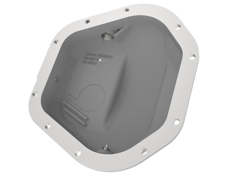 afe Front Differential Cover (Raw; Street Series); Ford Diesel Trucks 94.5-14 V8-7.3/6.0/6.4/6.7L